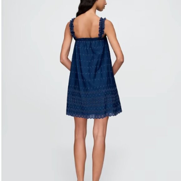DOEN x GAP Eyelet Shift Mini Dress NEW WITH TAGS - Picture 3 of 6